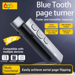 Control Remoto Bluetooth para iOS y Android, Lápiz para Pasar Páginas, Control de Música, Dispositivo de Navegación para Libros Electrónicos, Control Remoto para Videos Cortos
