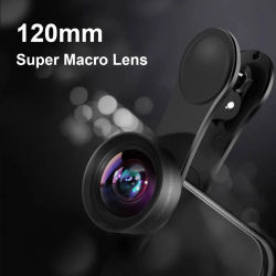 MARTVSEN Lente macro de 120 mm, súper macro profesional 5K HD 10x con clip universal para teléfono, lente fotográfica para cámara para teléfono inteligente