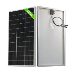 Panel Solar Rígido de Vidrio de 120W 240W, Panel Solar Monocristalino con Marco de Aluminio, Módulo Fotovoltaico de 18V, Cargador de Batería de 12V