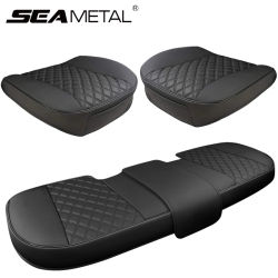 SEAMETAL Funda para asiento de coche Fundas para sillas de coche de cuero PU Fundas para asientos de automóviles para mujeres, hombres y bebés Ajuste universal para la mayoría de los coches