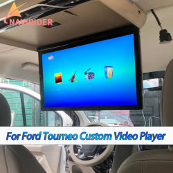 17 ''para Ford Tourneo personalizado MP5 CUV Monitor de techo reproductor de vídeo Multimedia Monitor de techo de techo Universal coche con entrada HDMI