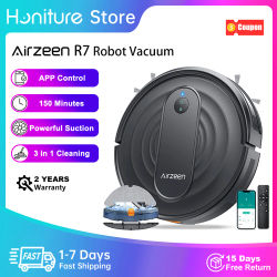 Robot aspirador Airzeen R7, fregona 3 en 1, limpieza, succión de 4000Pa, aplicación inteligente/Control Alexa, carga automática para pelo y suelos de mascotas