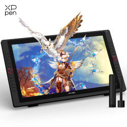 Tableta gráfica con monitor XPPen Artist 22R Pro de 21.5 pulgadas, pantalla para dibujo con inclinación de 60°, 20 teclas de acceso directo, 2 ruedas, 120% sRGB