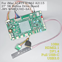 Placa Controladora JRY-W9RQUHD-SA1 para iMac 27" 5K Retina A1419 A2115 LM270QQ1 Pantalla 10Bit HDMI 2.1 Full USB-C DP1.4 Monitor DIY