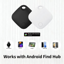 Etiqueta Inteligente Android para Google Find Hub, Sonido Fuerte de 90dB, Batería Reemplazable, Rastreador Bluetooth Antipérdida para Mascotas, Llaves, Bolsos y Carteras