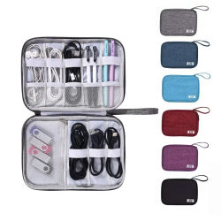 Bolsa de viaje para cables, bolsa de almacenamiento Digital portátil, cargador de Cable de datos USB, organizador de accesorios electrónicos a prueba de agua
