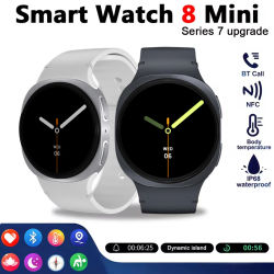 Reloj inteligente GPS Track relojes inteligentes para hombres mujeres deporte ritmo cardíaco Bluetooth llamada NFC IP68 impermeable brújula Smartwatch 8 Mini