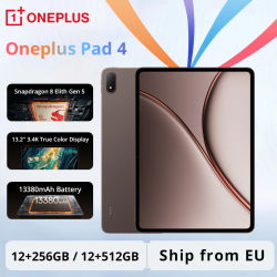 Nueva Tablet OnePlus Pad 4 WIFI Snapdragon 8 Elite Gen 5 Pantalla LCD de 13.2'' 144Hz Batería de 13380mAh 8 Altavoces Cámara de 13MP Sin Cargador