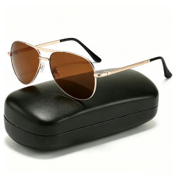 Gafas de sol polarizadas de doble puente para aviación, diseño de lujo de marca para hombres y mujeres, para conducir y pescar, gafas de sol unisex 2026