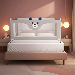 Barrera de Cama Anticaídas para Bebés, Barandilla de Seguridad para Niños, Barandillas Laterales Protectoras para Camas de Bebés y Niños Pequeños