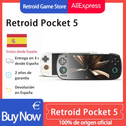 Retroid Pocket Pantalla HD OLED de 5,5 pulgadas, Bluetooth 5.1, sistema Android, batería de 5000 mAh, consola de juegos portátil retro