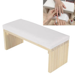 Reposabrazos para uñas, almohada de mano para decoración de uñas, alfombrilla para pulido de uñas, almohada para reposabrazos, cojín para reposabrazos de PU, cojín de madera Sta