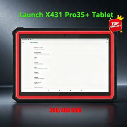 Escáner de Diagnóstico OBD2 LAUNCH X431 PRO3S+ con Tablet, 3GB+64GB, Android 9, Bluetooth, Herramienta de Diagnóstico Automotriz