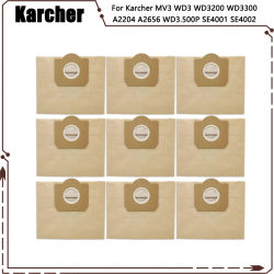 Filtro Hepa de bolsa de polvo de repuesto para Karcher MV3 WD3 WD3200 WD3300 A2204 A2656 WD3.500P SE4001 SE4002 piezas de aspiradora