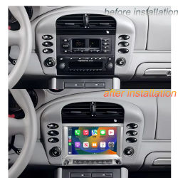 Andorid para Porsche 911 996 986 Carrera Boxster reproductores de vídeo Multimedia inalámbrico CarPlay navegación Bluetooth pantalla Radio