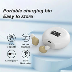 El más nuevo audífono Bluetooth recargable BTE audífonos para personas mayores audífonos amplificador de sonido para sordera