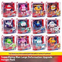 Caliente nuevo Super Wings 2 "escala Mini transformador Anime deformación avión Robot figuras de acción transformación juguetes para niños regalos