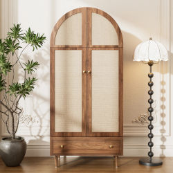 Armario con compartimentos, mueble de almacenamiento moderno de madera para dormitorios, pasillos o espacios pequeños