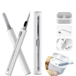 Herramientas de limpieza de auriculares Bluetooth 3 en 1 para Airpods Pro 1, 2, 3, 4, estuche para auriculares, kit de limpieza con bolígrafo y cepillo para auriculares Apple Huawei