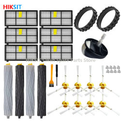 Para iRobot Roomba 800 900 Series 860 870 880 890 966 980 piezas de cepillo de rodillo lateral de aspiradora reemplazo de rueda de filtro Hepa