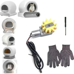 Caja de arena para gatos inteligente autolimpiante automática, accesorios, Motor eléctrico, muebles para mascotas, reemplazo del Motor de mantenimiento para inodoro para gatos