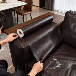 Cinta adhesiva de cuero de fácil aplicación para reparar sofás, sillas y muebles - Solución para arañazos y áreas desgastadas