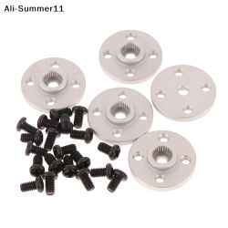 【S11】Juego de 5 Soportes de Disco de Engranaje de Dirección de Aleación de Aluminio 25T Tipo Redondo para Servomotor MG995 MG996R Conector de Motor para Coche RC y Robot
