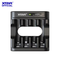Cargador XTAR LC4/LC8 compatible con batería AAA/AA de 1,5 V con indicador Batería recargable de iones de litio