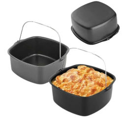 Freidora de aire, bandeja antiadherente para hornear pasteles, cesta para plato para hornear Philips, freidora de aire, accesorios para freidora de aire de cocina, cesta para hornear