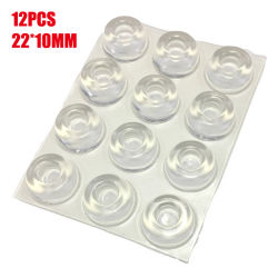 Almohadilla antichoque de PVC transparente, Tope de puerta autoadhesivo, parachoques de amortiguación de goma, Protector de almohadilla de muebles de silicona para armario