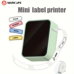 MarkLife-miniimpresora térmica portátil P15, inalámbrica, compatible con Bluetooth, etiqueta para el hogar y la Oficina, máquina de etiquetas adhesivas