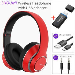 L500 auriculares inalámbricos para TV auriculares de televisión Bluetooth auriculares estéreo con micrófono adaptador de TV USB compatible con tarjeta SD casco de música