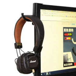 Soporte para auriculares, gancho con cinta adhesiva para escritorio, Monitor de pantalla de PC, accesorios para auriculares, 1 ud.