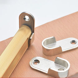 Soporte de tubo para ropa de armario, soporte de extremo de barra de armario, soporte grueso, accesorios para muebles, soporte para barra colgante de ropa, 2 uds.