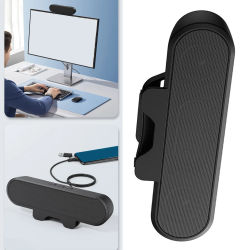 Altavoz para PC, altavoz para PC de escritorio, abrazaderas fácilmente, pantalla de sonido fuerte, Control de volumen, USB de 10W, estéreo de alta definición para entretenimiento