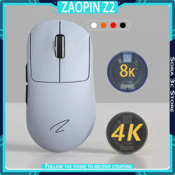 ZAOPIN Z2 MAX Ratón inalámbrico Bluetooth Modo triple equipado con microinterruptor intercambiable en caliente Ratón para juegos Accesorios de computadora