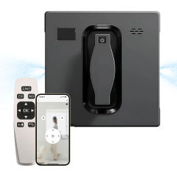 Robot inteligente para limpieza de ventanas con control remoto, pulverizador de agua automático, navegación inteligente, fuerte succión, limpiador de vidrios para ventanas de gran altura, balcones,