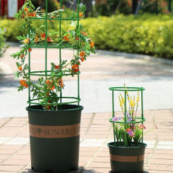 9 unids/set 3 capas soporte para plantas estacas redondas anillo de soporte para plantas soporte de jaula de plástico para plantas maceta enrejado trepador