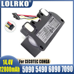 Original para CECOTEC CONGA 5090 5490 6090 7090 Robot aspirador 12800mAh reemplazo de batería 18650 accesorios de paquete de batería