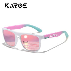 KAROS gafas de sol polarizadas para hombre/mujer, espejo cuadrado, diseño de marca de lujo, sombrilla UV400, Unisex, pesca, conducción, ciclismo y senderismo