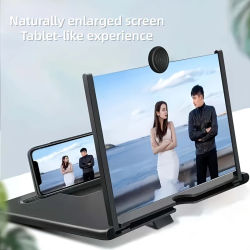 Proyector amplificador de pantalla de teléfono HD 3D, soporte plegable para películas, vídeos, juegos, Compatible con todos los teléfonos inteligentes de 10 pulgadas