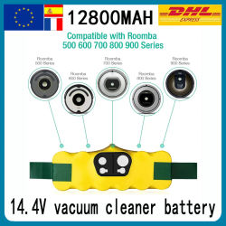 Batería Recargable para iRobot Roomba, 14.4V 12800mAh, Compatible con las Series 500, 550, 560, 600, 650, 698, 780, 876, 900, Batería para Aspiradora