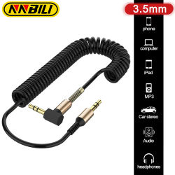 NNBILI-Cable de Audio Jack de 3,5 MM, Cable auxiliar de Audio macho a macho de 3,5 MM para Samsung, auriculares de coche, altavoz, línea de Cable, Cable auxiliar para hablar