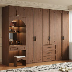 Armario de Dormitorio Moderno Nórdico, Organizador de Ropa, Muebles de Madera para Guardar Ropa, Armarios Colgantes para Adultos