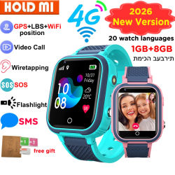 Nuevo Reloj Inteligente LT21 4G para Niños con GPS, WIFI, Videollamada, SOS, Cámara, Monitor, Rastreador de Ubicación, Teléfono, Reloj para Niño