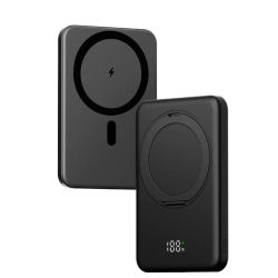 Banco de energía magnético, soporte de cargador rápido inalámbrico de 10000mAh para batería externa portátil MagSafe Powerbank para iPhone Samsung