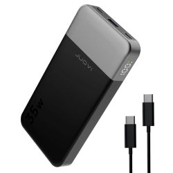 JUOVI Banco de Energía Portátil de 10000 mAh, Cargador Portátil de Carga Súper Rápida de 35 W, Mini Batería Externa para Teléfono Celular