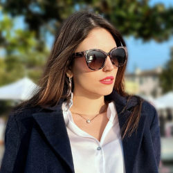ZENOTTIC Gafas de sol polarizadas Cateye de moda para mujer - Gafas de sol de gran tamaño Protección UV400 Sombras retro Estilo de diseñador