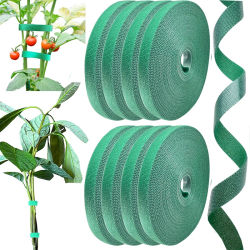 Ataduras para Plantas Reutilizables, Cinta de Jardín Ajustable, Gancho y Bucle para Flores, Accesorios de Cuidado del Jardín para Plantas Trepadoras