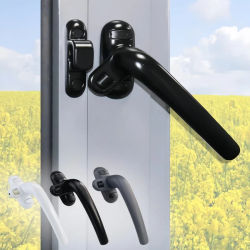 Manija de ventana abatible Universal, manijas de puerta, cerradura de rueda con hebilla, manijas giratorias de aleación de aluminio, herrajes para suministros de muebles